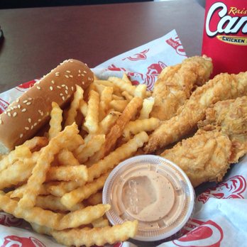 Raising Cane's Chicken Fingers - This is their 3 strip meal. - Fast Food Near Me - Katy, Texas Raising Cane's Chicken Fingers - This is their 3 strip meal. - Fast Food Near Me - Katy, Texas