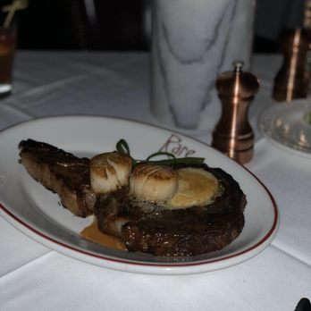 Rare Steakhouse - Bone - In Ribeye with DayBoat Scallops and Foie Gras butter - Steakhouses Near Me - Madison, Wisconsin Rare Steakhouse - Bone - In Ribeye with DayBoat Scallops and Foie Gras butter - Steakhouses Near Me - Madison, Wisconsin