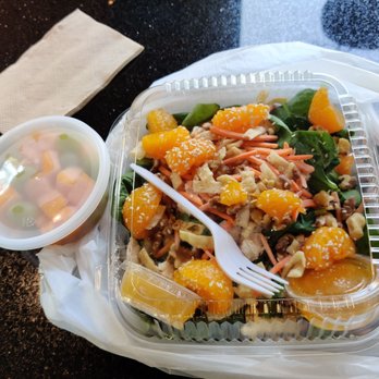 Healthy Eats - Orange walnut salad with chicken TO GO - Sandwiches Near Me - Monrovia, California Healthy Eats - Orange walnut salad with chicken TO GO - Sandwiches Near Me - Monrovia, California