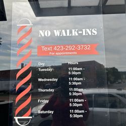 The Barber's Loft - Hours of operation