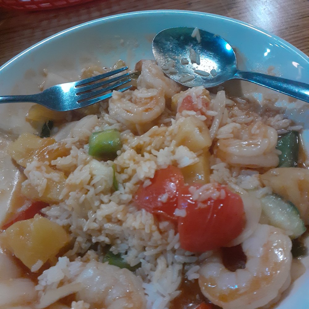 Zen Zero - thai style sweet and sour shrimp with jasmine rice - Asian Fusion Near Me - Lawrence, Kansas Zen Zero - thai style sweet and sour shrimp with jasmine rice - Asian Fusion Near Me - Lawrence, Kansas