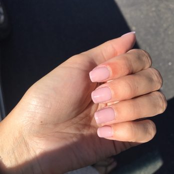 O Nails & Spa - Dip manicure, sad that you can see my natural nail line underneath - Nail Salons Near Me - Folsom, California O Nails & Spa - Dip manicure, sad that you can see my natural nail line underneath - Nail Salons Near Me - Folsom, California