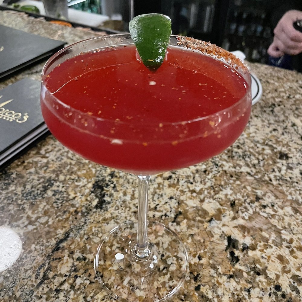Spicy & Smokey hibiscus margarita