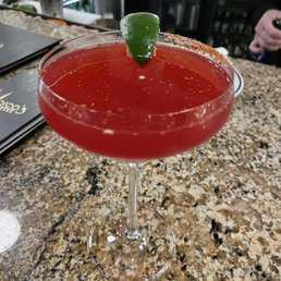 Spicy & Smokey hibiscus margarita
