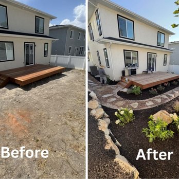 Aja Landscaping Services - before and after landscape - Window Washing Near Me - Murray, Utah Aja Landscaping Services - before and after landscape - Window Washing Near Me - Murray, Utah