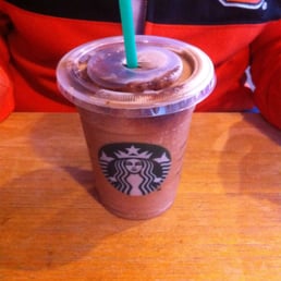 Mocha frap made with coconut milk