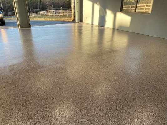 Epoxy Flake System & Garage Flooring - Decorative Concrete Finishes is a leading concrete flooring company that specializes in diamond polished concrete, stained concrete floors, epoxy coatings for garages and commercial floors, pool decks, and other decorative applications. We’re a highly experienced contractor located in Arkansas. With a legacy tracing back to 1996, we have consistently demonstrated a commitment to excellence in every project.
We take pride in our work and are ready to make your home or business look amazing from start to finish. Epoxy Flake System & Garage Flooring - Decorative Concrete Finishes is a leading concrete flooring company that specializes in diamond polished concrete, stained concrete floors, epoxy coatings for garages and commercial floors, pool decks, and other decorative applications. We’re a highly experienced contractor located in Arkansas. With a legacy tracing back to 1996, we have consistently demonstrated a commitment to excellence in every project.
We take pride in our work and are ready to make your home or business look amazing from start to finish.