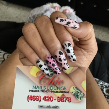 Chic Nails Lounge - Cow print - Nail Salons Near Me - Irving, Texas