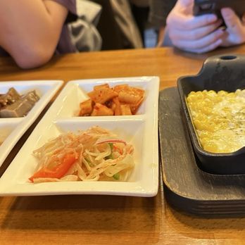 Ajumma Korean - Complementary small dishes - Korean Near Me - Cary, North Carolina