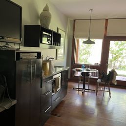 Spacious kitchen area in room Spacious kitchen area in room