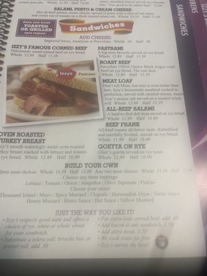 Menu photo 1 Izzy's Cincinnati, OH