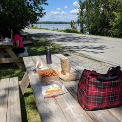 À La Patate Dorée - View from the picnic tables.