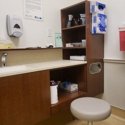 Straub Benioff - Ward Village Clinic & Urgent Care - Inside an exam room