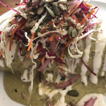 Juicy Brew - Close up enchilada - Vegan Near Me - Honolulu, Hawaii Juicy Brew - Close up enchilada - Vegan Near Me - Honolulu, Hawaii