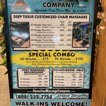 Hawaii Massage - 2026 January prices - Massage Near Me - Kaneohe, Hawaii