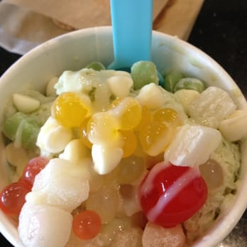 Snowflakes - My daughter's green tea snow creation - Shaved Ice Near Me - Artesia, California Snowflakes - My daughter's green tea snow creation - Shaved Ice Near Me - Artesia, California