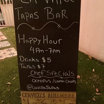La Villa - Happy hour!! Including Saturdays - Tapas Bars Near Me - Fort Lauderdale, Florida La Villa - Happy hour!! Including Saturdays - Tapas Bars Near Me - Fort Lauderdale, Florida