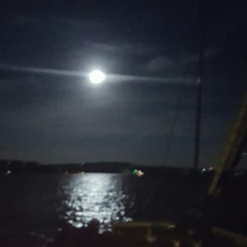Lake Travis - "Fly me to the moon..."   ...July night sailing. :) - Lakes Near Me