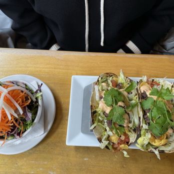 Lefty's Fresh Food - My wife's bean burrito that she demolished - Breakfast & Brunch Near Me - Parksville, British Columbia