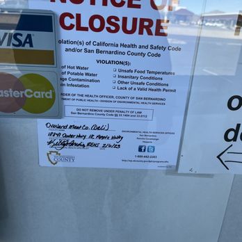 Overland Meat Co - a notice of closure of a restaurant - Seafood Markets Near Me - Apple Valley, California