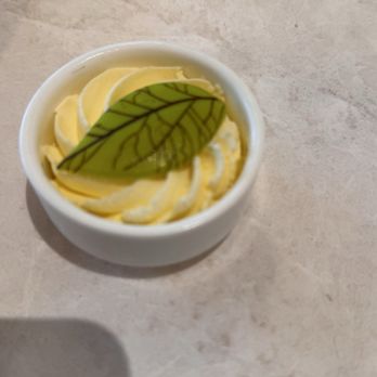 Viamara - Cream for scone. Looks pretty. Taste eh - Cocktail Bars Near Me - Newport Beach, California