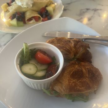 La Belle Vie Kitchen - Smoked Salmon croissant sandwich - French Near Me - Suwanee, Georgia La Belle Vie Kitchen - Smoked Salmon croissant sandwich - French Near Me - Suwanee, Georgia