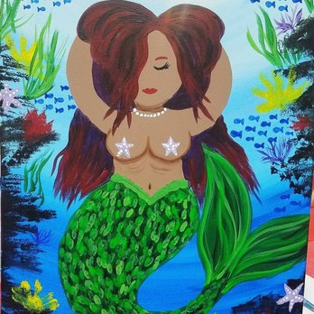 Lavender Rose Paint Nights - My mermaid I made tonight at Paint Nite at lavender rose - Paint & Sip Near Me - Eureka, California Lavender Rose Paint Nights - My mermaid I made tonight at Paint Nite at lavender rose - Paint & Sip Near Me - Eureka, California