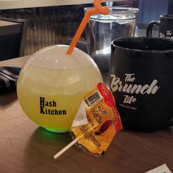 Hash Kitchen - Disco Ball drink: White Claw/Tito's vodka/mango. - Breakfast & Brunch Near Me - Peoria, Arizona Hash Kitchen - Disco Ball drink: White Claw/Tito's vodka/mango. - Breakfast & Brunch Near Me - Peoria, Arizona