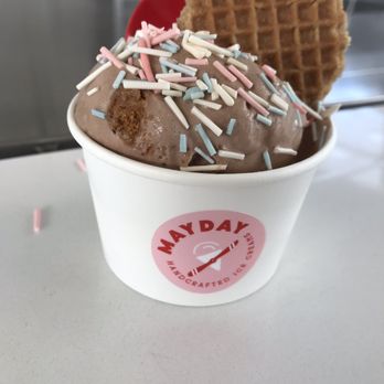 Mayday Ice Cream - Nutella with biscoff cookies and hazelnuts - Ice Cream & Frozen Yogurt Near Me - Jacksonville, Florida Mayday Ice Cream - Nutella with biscoff cookies and hazelnuts - Ice Cream & Frozen Yogurt Near Me - Jacksonville, Florida