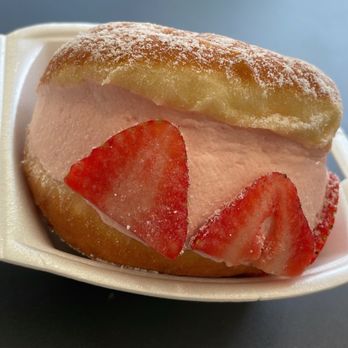 the BAKERY - Strawberry milk cream donut - Patisserie/Cake Shop Near Me - Buena Park, California the BAKERY - Strawberry milk cream donut - Patisserie/Cake Shop Near Me - Buena Park, California