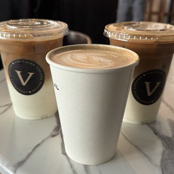Voltaire Coffee Roasters - Hot Nutella Latte and 2 Spanish Latte - Coffee & Tea Near Me - San Jose, California Voltaire Coffee Roasters - Hot Nutella Latte and 2 Spanish Latte - Coffee & Tea Near Me - San Jose, California