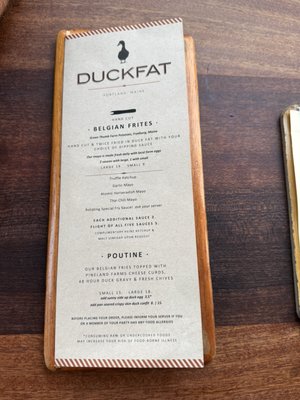 Menu photo 1 Duckfat Portland, ME