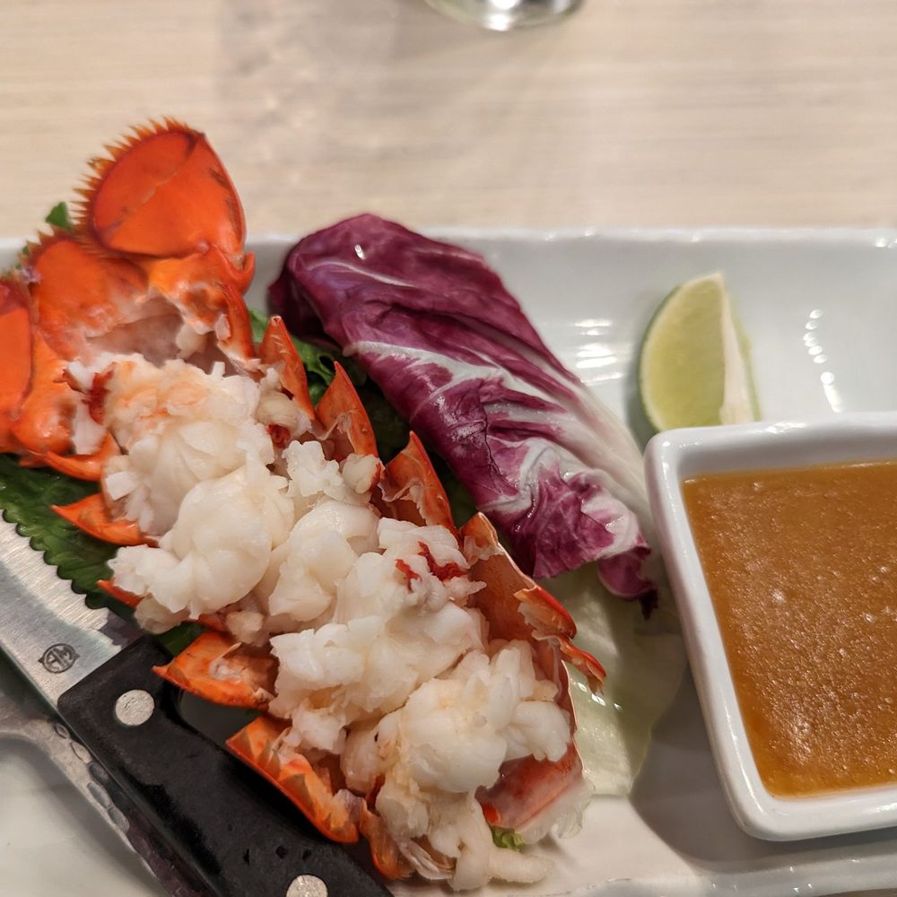Zen Sushi - Lobster tail and sauce - the sauce was amazing - Sushi Bars Near Me - Dallas, Texas Zen Sushi - Lobster tail and sauce - the sauce was amazing - Sushi Bars Near Me - Dallas, Texas