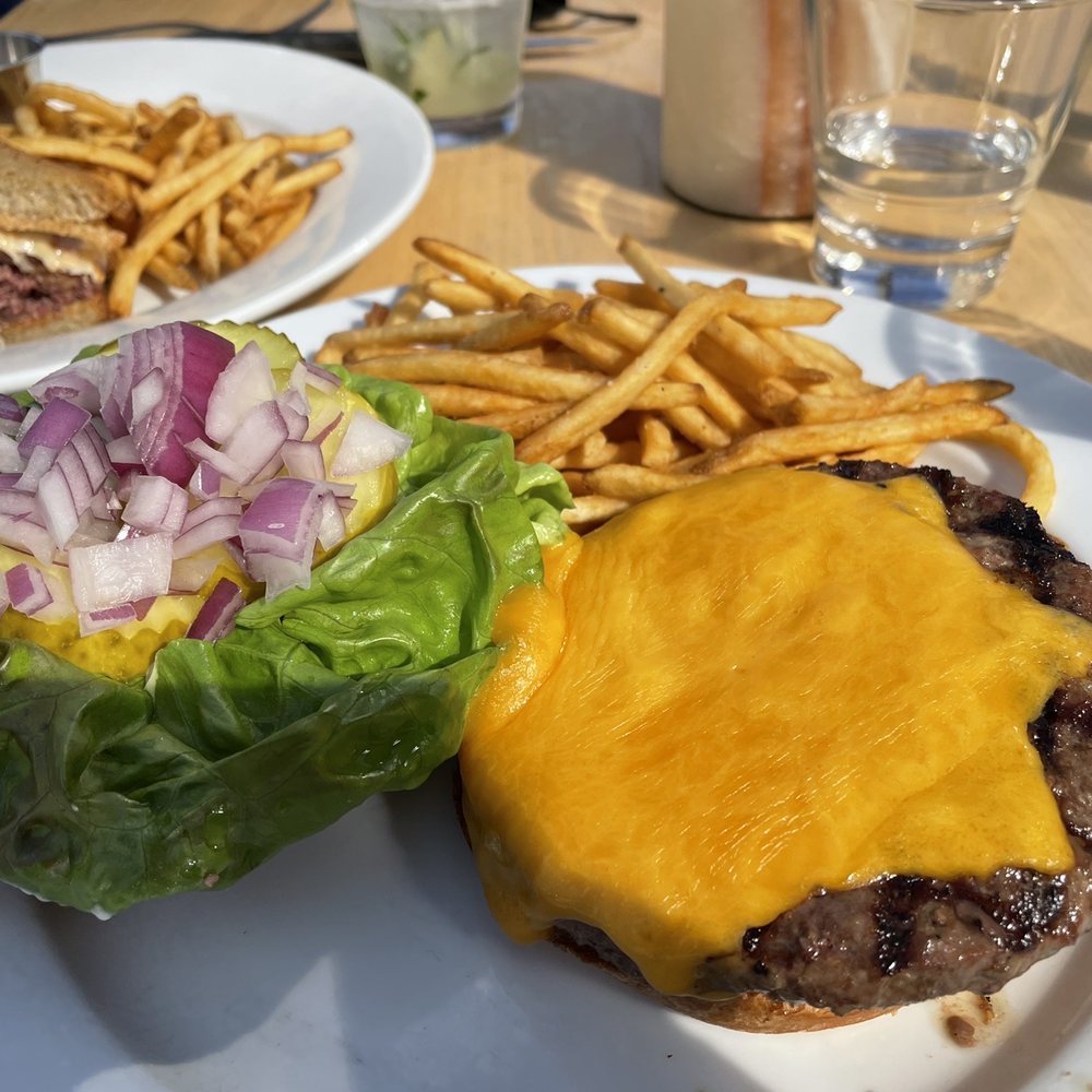 Cowfish - My burger and shoestring fries! - New American Near Me - Hampton Bays, New York