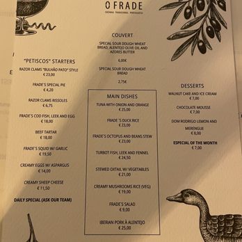 O Frade - Menu - Portuguese Near Me - Lisbon, 11