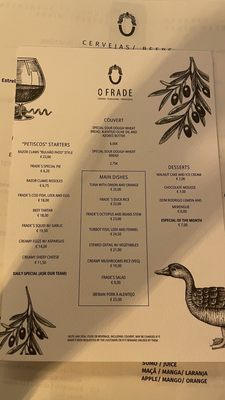 Menu photo 1 O Frade Lisbon, 11