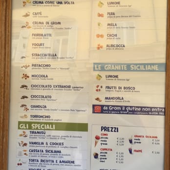 Gelateria Grom - Ice Cream & Frozen Yogurt Near Me - Parma, Puerto Rico