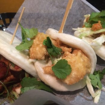 Shabu Wara - Three bao appetizer - shrimp, whit fish, and braised pork - New American Near Me - Chino, California Shabu Wara - Three bao appetizer - shrimp, whit fish, and braised pork - New American Near Me - Chino, California