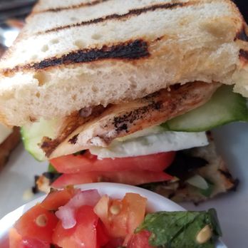 Grounds Restaurant - Greek sandwich chicken added - New American Near Me - Murphys, California Grounds Restaurant - Greek sandwich chicken added - New American Near Me - Murphys, California