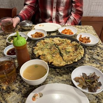 Arirang - Korean pancake with banchan - Korean Near Me - Rockville, Maryland Arirang - Korean pancake with banchan - Korean Near Me - Rockville, Maryland
