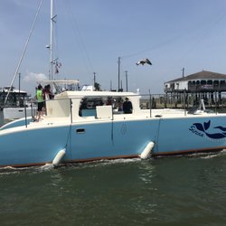 Sirena Catamaran Tours - Leaving Kemah Boardwalk