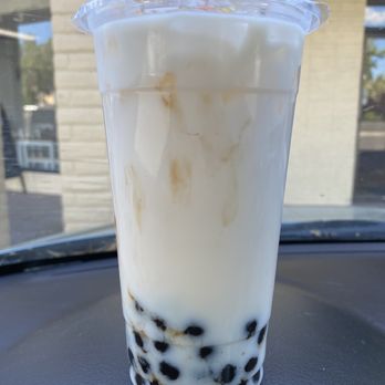 1, 2, Tea - Jasmine milk tea with boba - Bubble Tea Near Me - Reno, Nevada