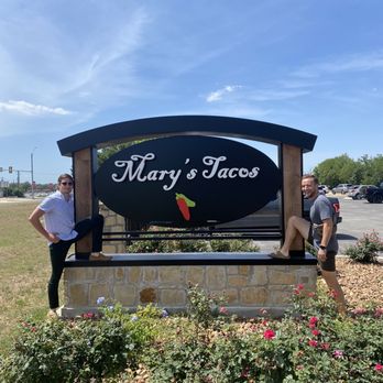 Marys Tacos - Had to get a pic with the sign lol - Tacos Near Me - Helotes, Texas Marys Tacos - Had to get a pic with the sign lol - Tacos Near Me - Helotes, Texas