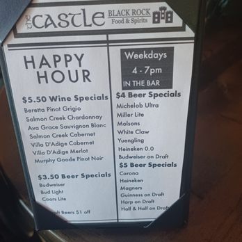 The Castle Black Rock - Happy Hour drinks - Irish Near Me - Bridgeport, Connecticut