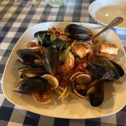 Pasta with seafood
