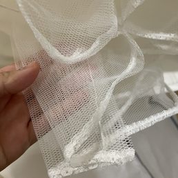 They were so sweet to patch up the netting on my wedding dress when I accidentally tore it during a photoshoot