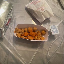 Buffalo popcorn chicken..... Buffalo popcorn chicken.....