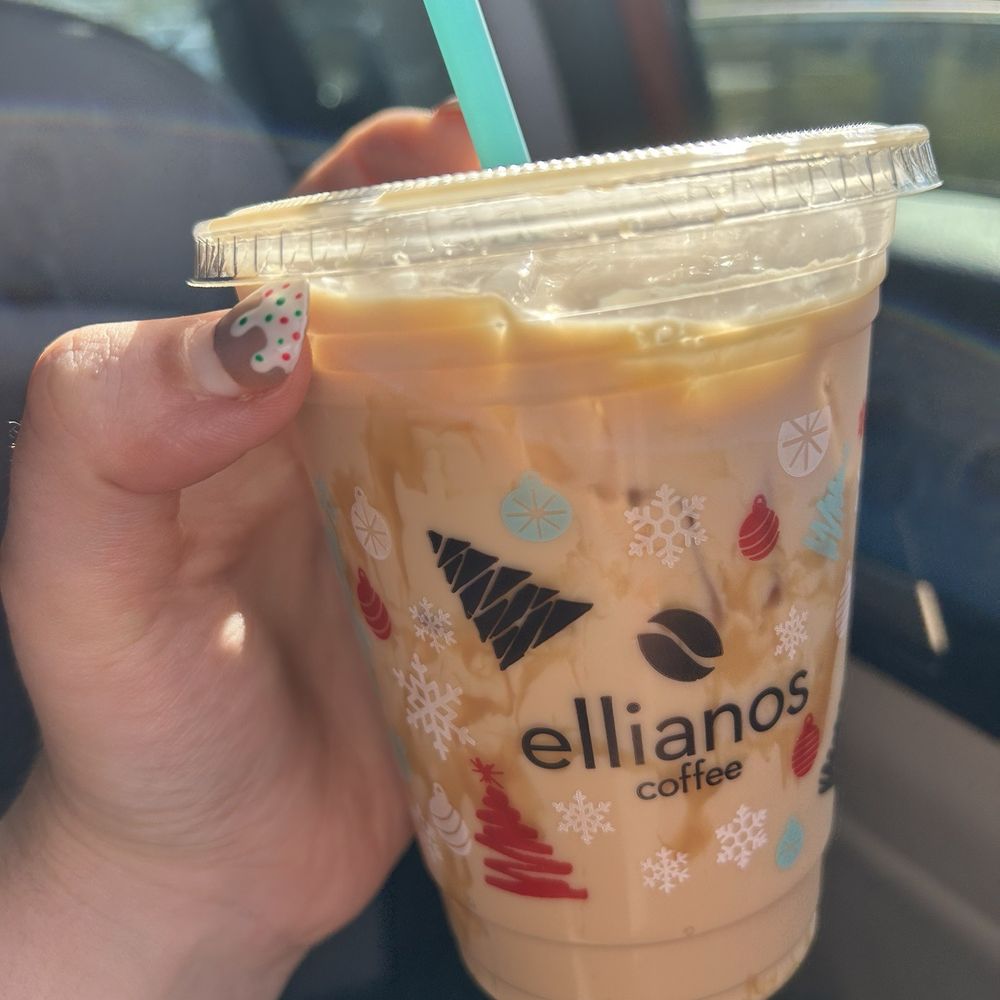 Toffee caramello iced latte