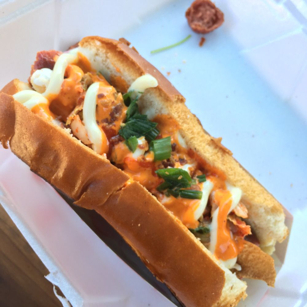 Heights Bier Garten - Food truck was there. - Cocktail Bars Near Me - Houston, Texas
