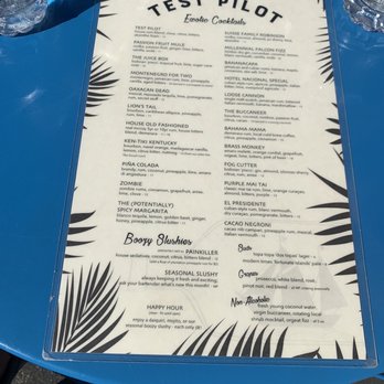 Test Pilot - Test Pilot Menu - Tiki Bars Near Me - Santa Barbara, California Test Pilot - Test Pilot Menu - Tiki Bars Near Me - Santa Barbara, California